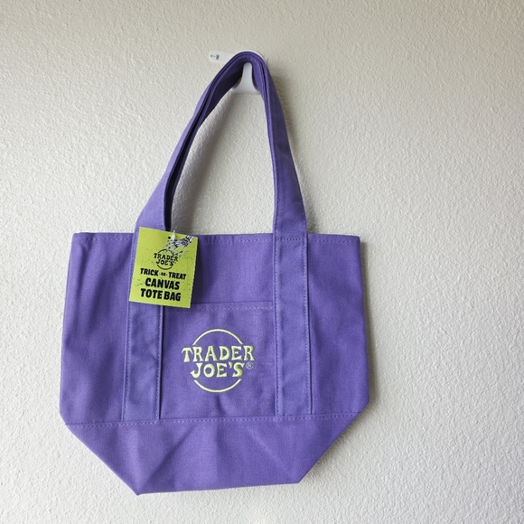 Trader Joe'S Handbags - Trader Joe's Mini Purple Tote Bag